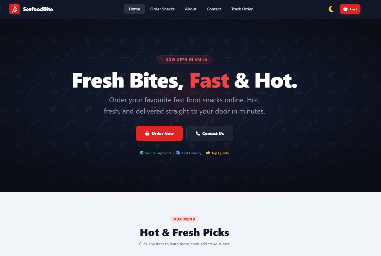 SeafoodBite Website